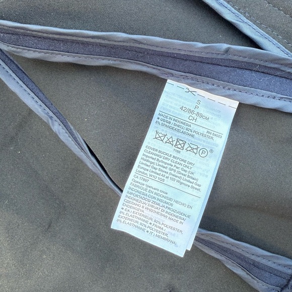 Banana Republic Vegan Suede Moto Jacket Dark Blue Women’s Size Small NWT Spring - Picture 7 of 9